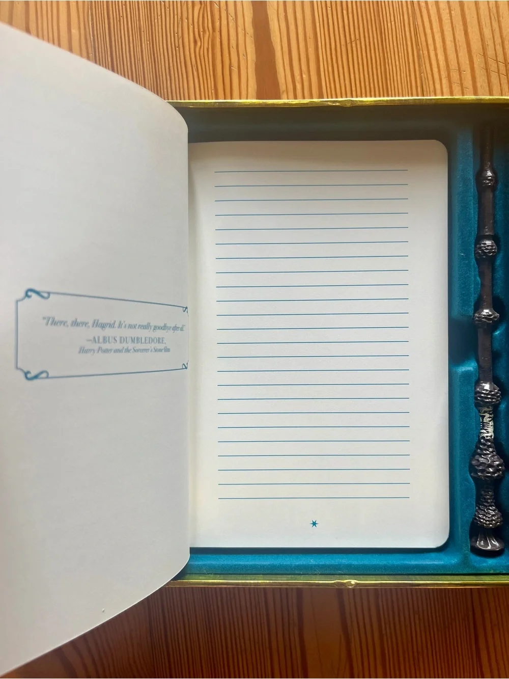 Harry Potter Gold Boxed Set Pensieve Memory Book and Pen Set Collectible